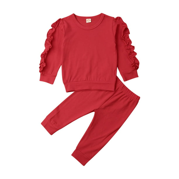Pants Set Outfits Clothes Kids Toddler Baby Girl T Shirt Casual Tracksuit Tops